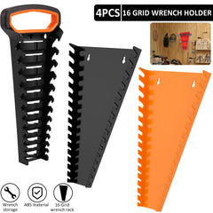 2/4Pcs Tool Organizer Wrench Sorter Holder Wall-mounted Spanner Hand Tools Organizer Tray for Storing 5mm-27mm SAE Wrenches