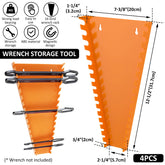 2/4Pcs Tool Organizer Wrench Sorter Holder Wall-mounted Spanner Hand Tools Organizer Tray for Storing 5mm-27mm SAE Wrenches