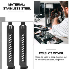 20Pcs PCI Slot Cover / PCI Slot Dust Cover Filter Blanking Board Cooling Fan Dust Filter Ventilation PC Computer Case