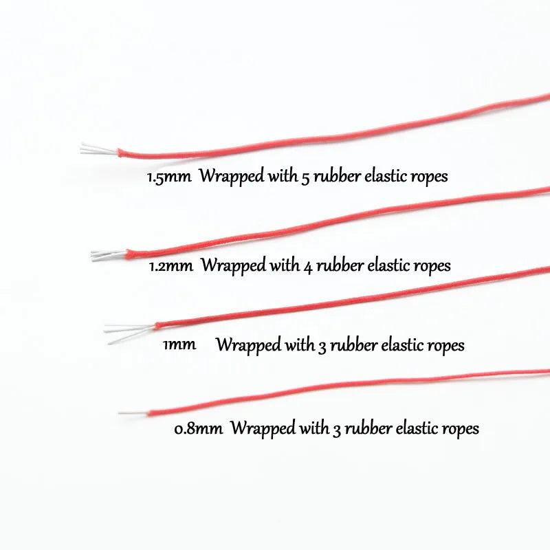 50M/Roll 0.8/1/1.2/1.5mm Strong Elastic Beading Cord Bracelets Stretch Thread String for Jewelry Making DIY Necklace Cords Line