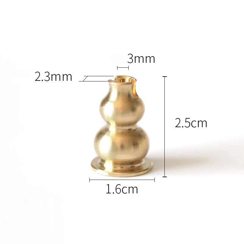 F New 1PC Portable Incense Burner Multi Purpose Water Drop Shape Brass Incense Holder Home Office Teahouse Zen Buddhist Supplies