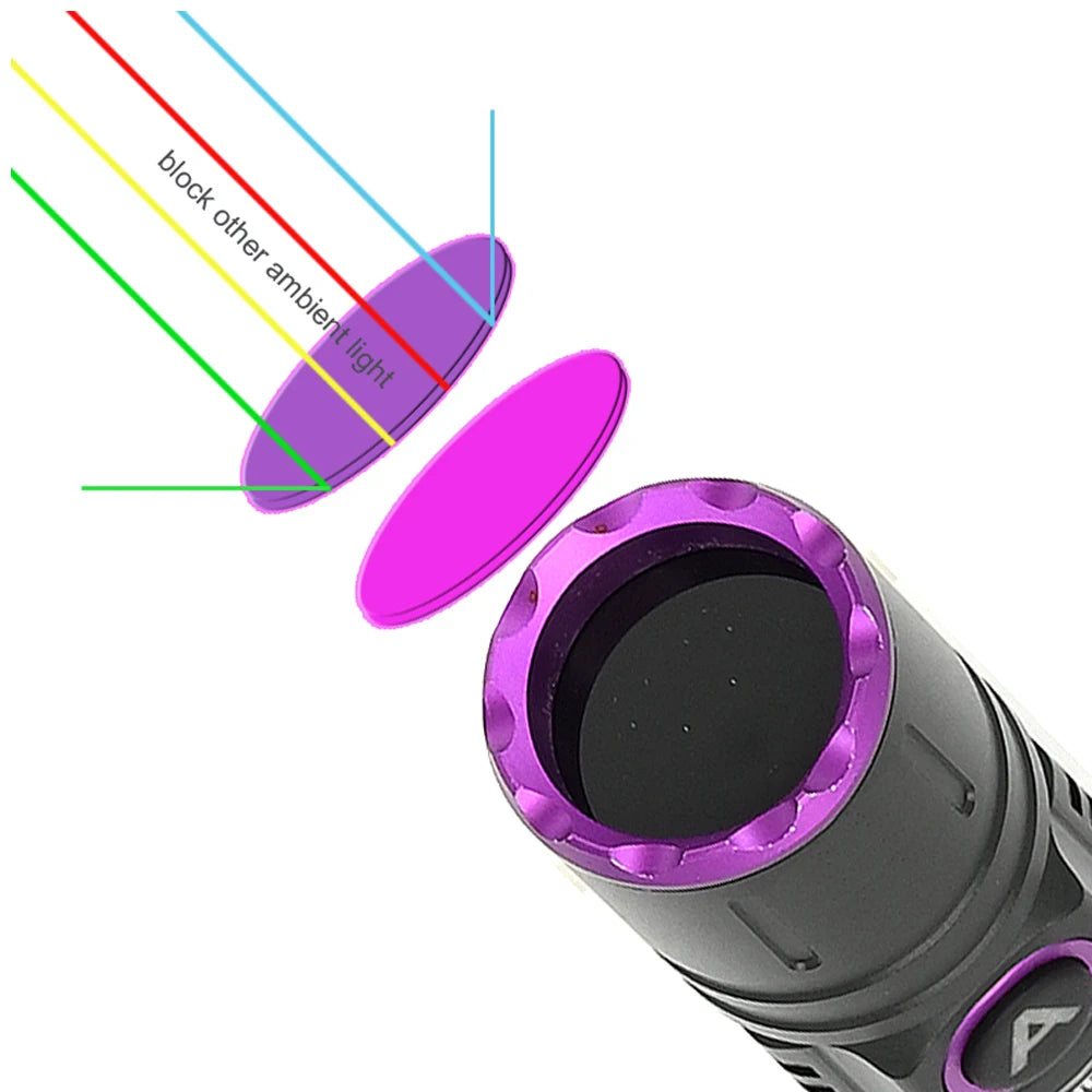 UV Flashlight Blacklight, 365nm Ultraviolet Black Light LED Flashlight for Detection Dog or Cat Stains, Bed Bugs UV LED