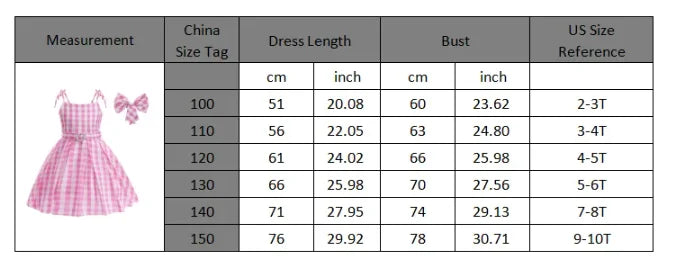 2024 New Movie Barbi Girls Boys Costume Cosplay Clothes Children Pink Halloween Carnival Kids Party Wear For 2-10 Years