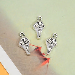 20pcs/Lot 12x22mm Tibetan Alloy Skull Head Charms Halloween Pendants Fit DIY Jewelry Making Supplies Accessories Handmade Crafts