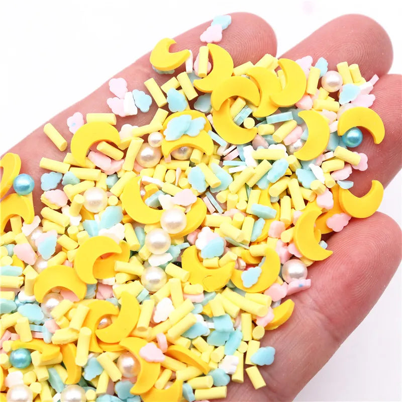 Christmas Polymer Clay Slices Sprinkles Snowflake Penguin Halloween Hot Clay DIY Supplies Nails Art Slime Phone For Gift Toys