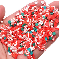 Christmas Polymer Clay Slices Sprinkles Snowflake Penguin Halloween Hot Clay DIY Supplies Nails Art Slime Phone For Gift Toys